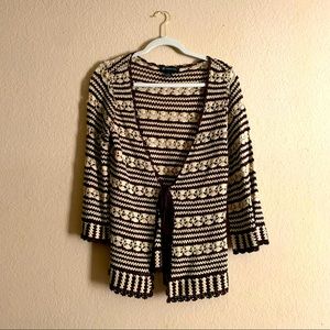 I.N.C. Vintage crocheted cardigan - M